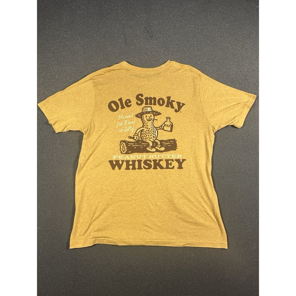 Ole Smokey Whiskey Gold T Shirt Medium